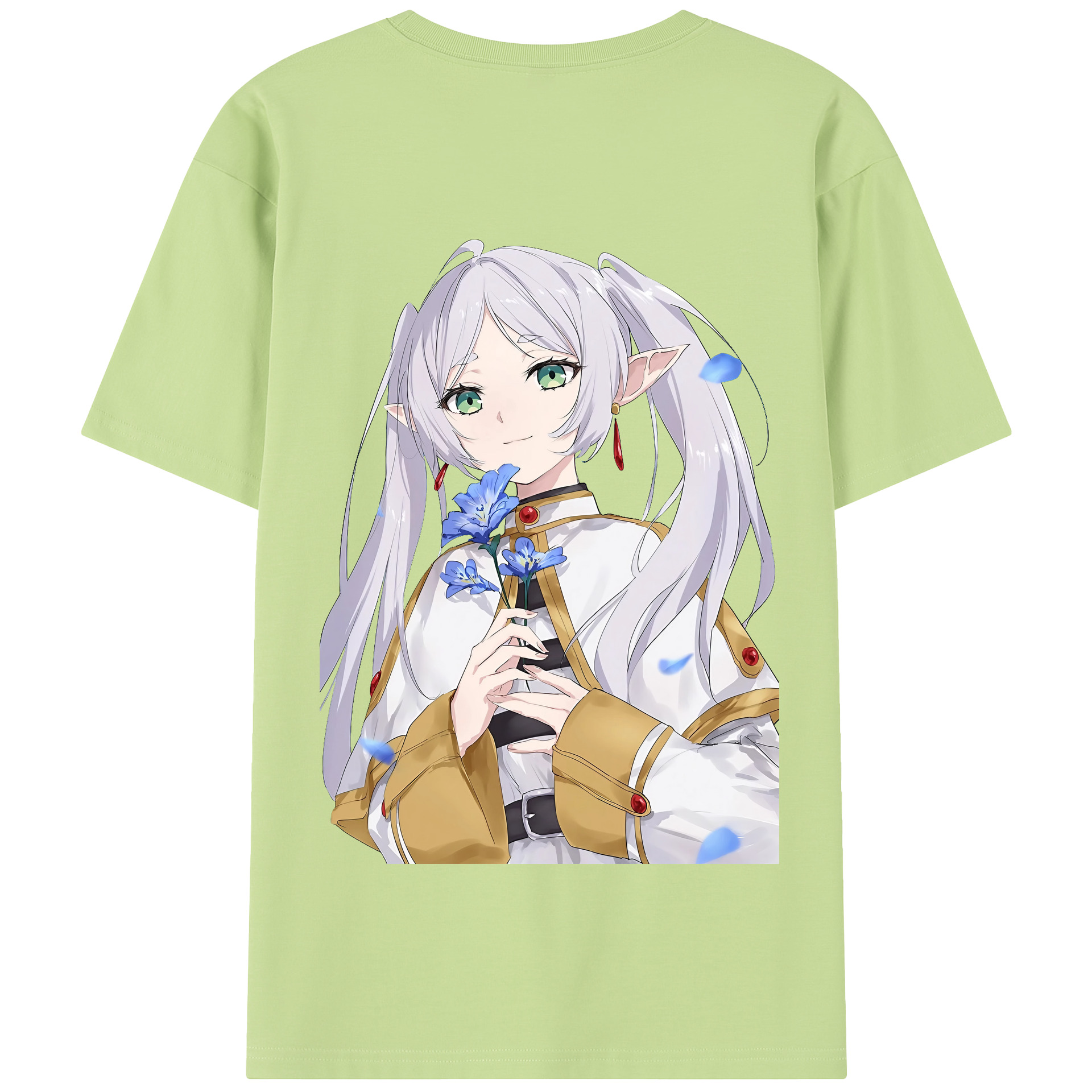 （画像用） 葬送のフリーレン Frieren 綿100％半袖Tシャツ（背面プリント）